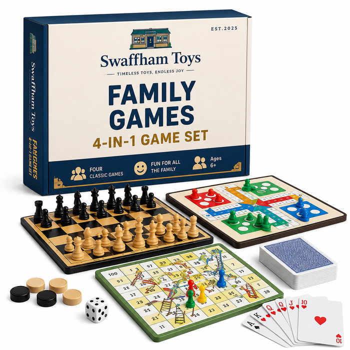 Swaffham Toys 4-in-1 Family Games Set